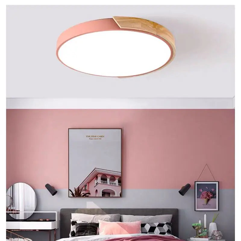 Macaron ceiling lamp grey colour kitchen setting