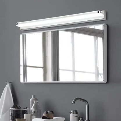 Vanity mirror light warm white above bathroom mirror