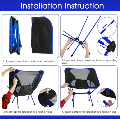 Ultralight Camping Chair | Portable Folding Compact Outdoor Seat