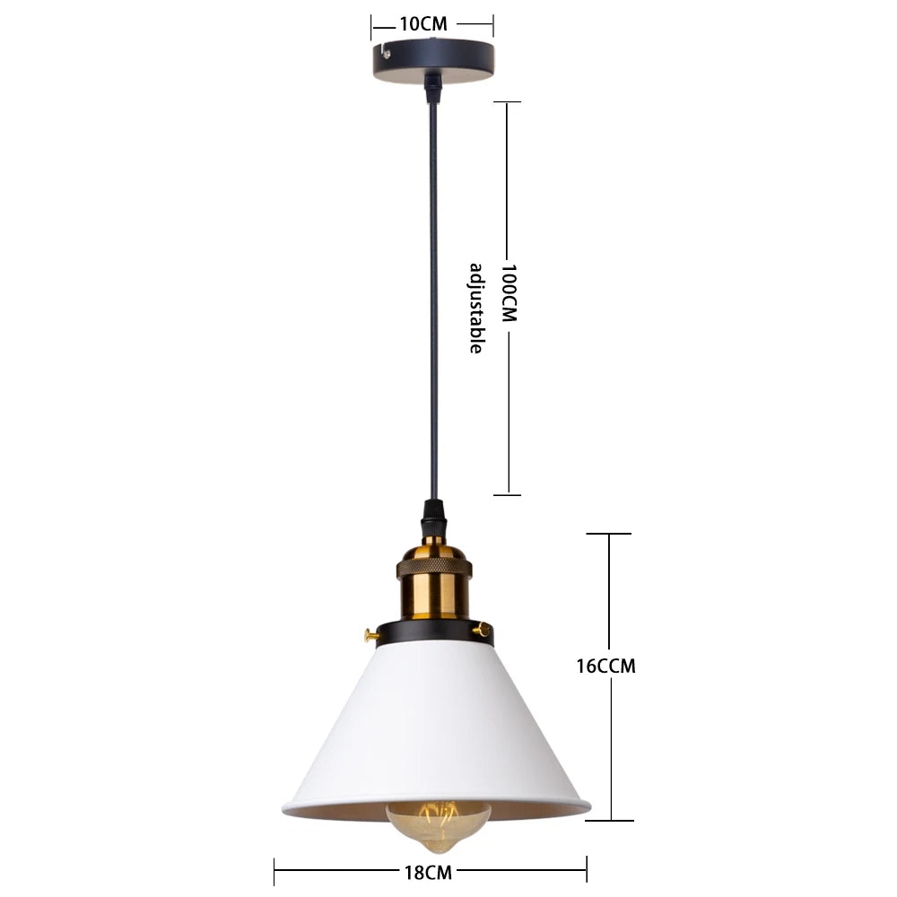 Loft | Industrial Retro Pendant Light – Single & 3-Light Cluster, E27