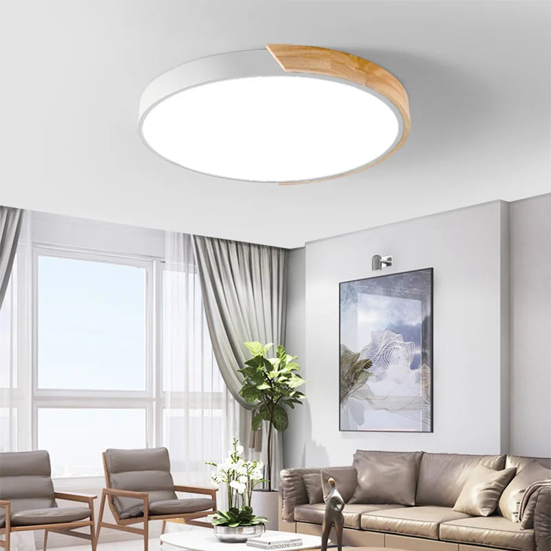 Round LED light all colour options displayed together