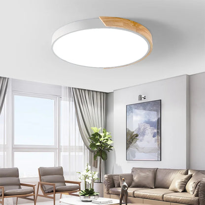 Round LED light all colour options displayed together