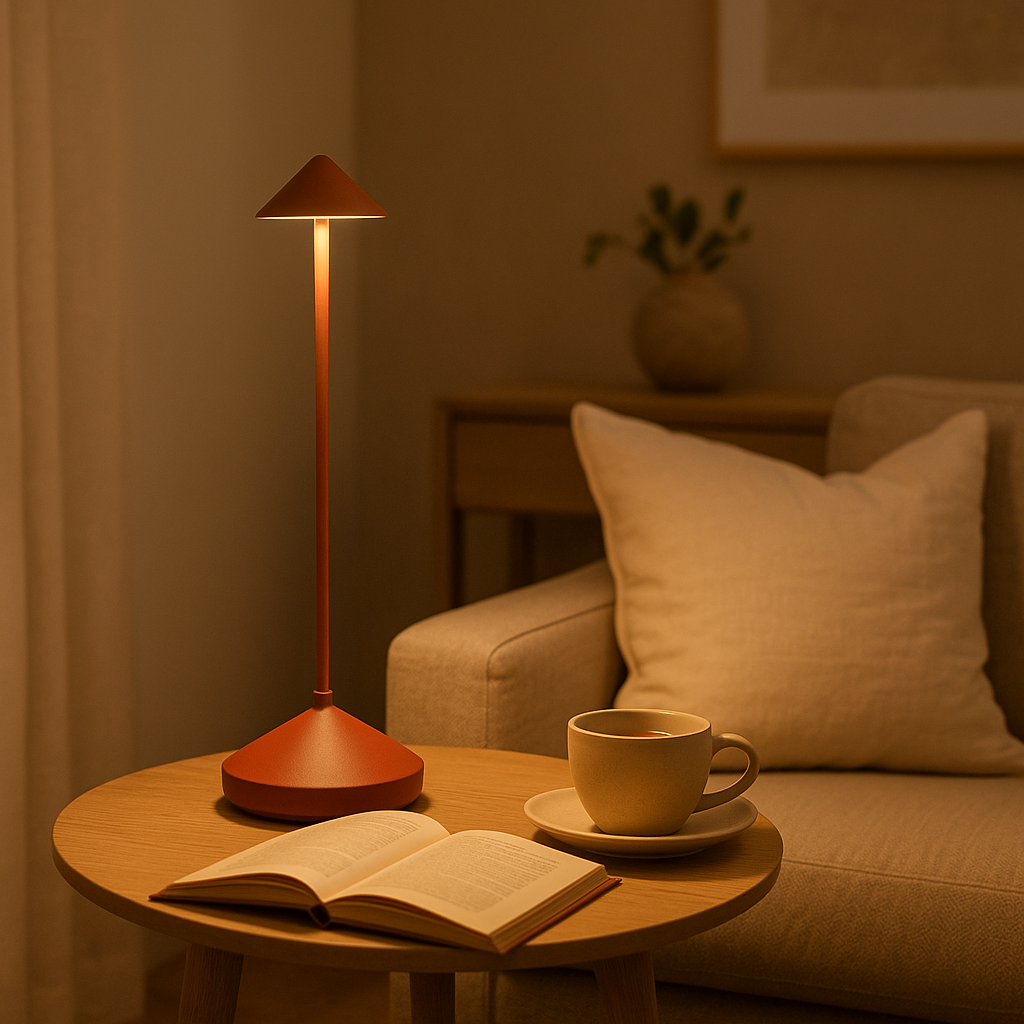 Minimalist Rechargeable Table Lamp with Touch Dimming | Versatile Indoor & Outdoor Lighting 3