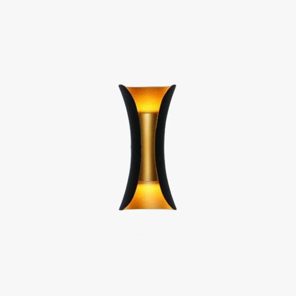 Noxel | Curved Outdoor Wall Lamp with IP65 Rating & LED Bulbs | Stylish Lighting for Garden and Corridor 1