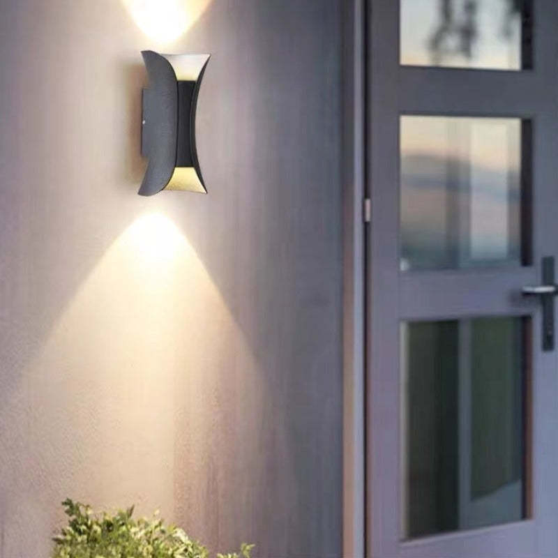 Noxel | Curved Outdoor Wall Lamp with IP65 Rating & LED Bulbs | Stylish Lighting for Garden and Corridor 11