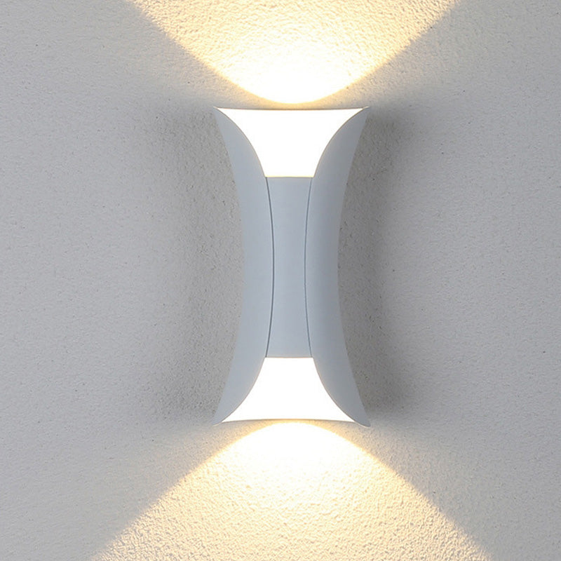 Noxel | Curved Outdoor Wall Lamp with IP65 Rating & LED Bulbs | Stylish Lighting for Garden and Corridor 2