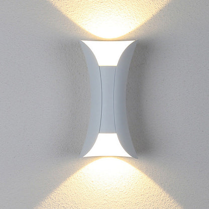 Noxel | Curved Outdoor Wall Lamp with IP65 Rating & LED Bulbs | Stylish Lighting for Garden and Corridor 2