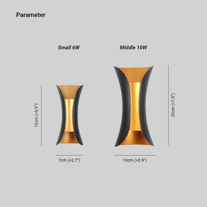 Noxel | Curved Outdoor Wall Lamp with IP65 Rating & LED Bulbs | Stylish Lighting for Garden and Corridor 6