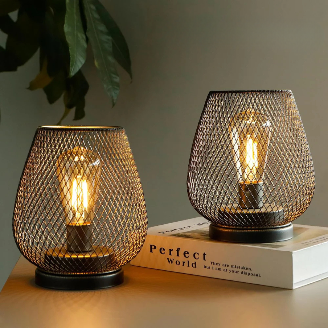Portable LED Table Lamp Lantern with Warm Glow | Ideal for Indoor and Outdoor Use 0