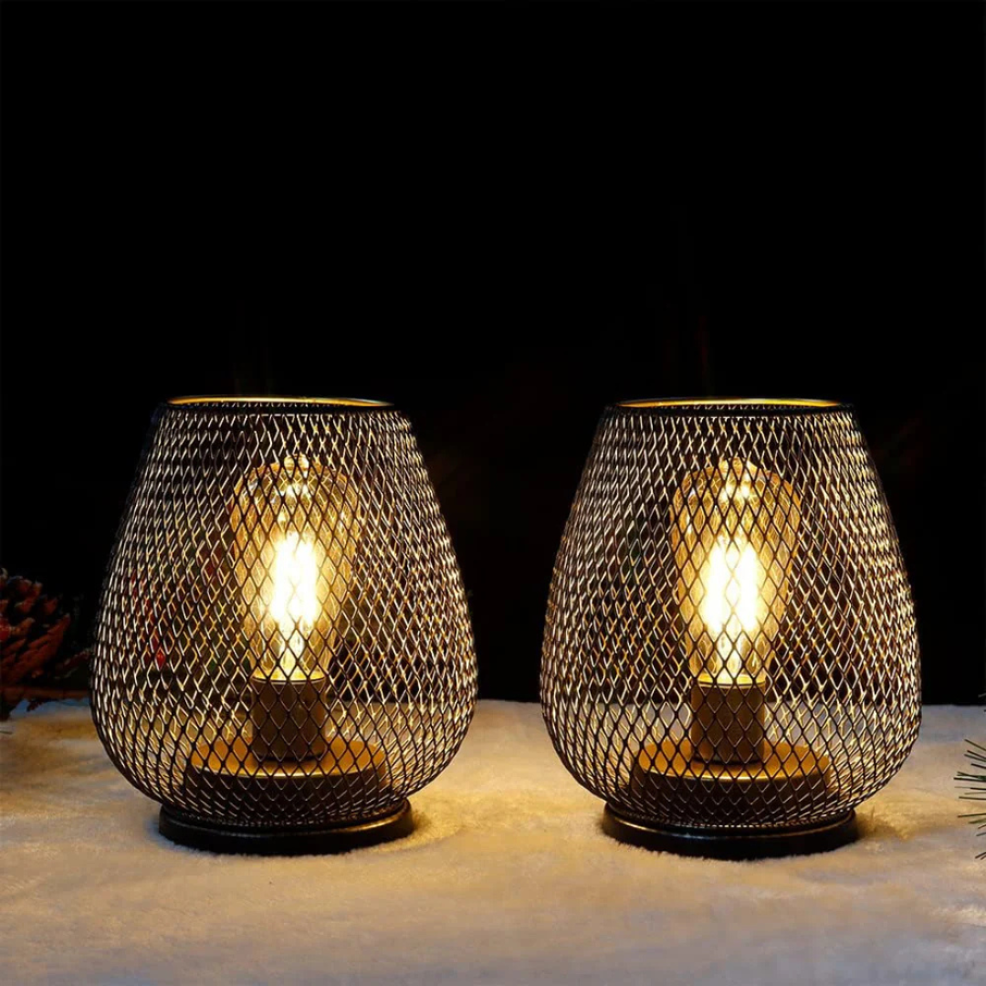 Portable LED Table Lamp Lantern with Warm Glow | Ideal for Indoor and Outdoor Use 1