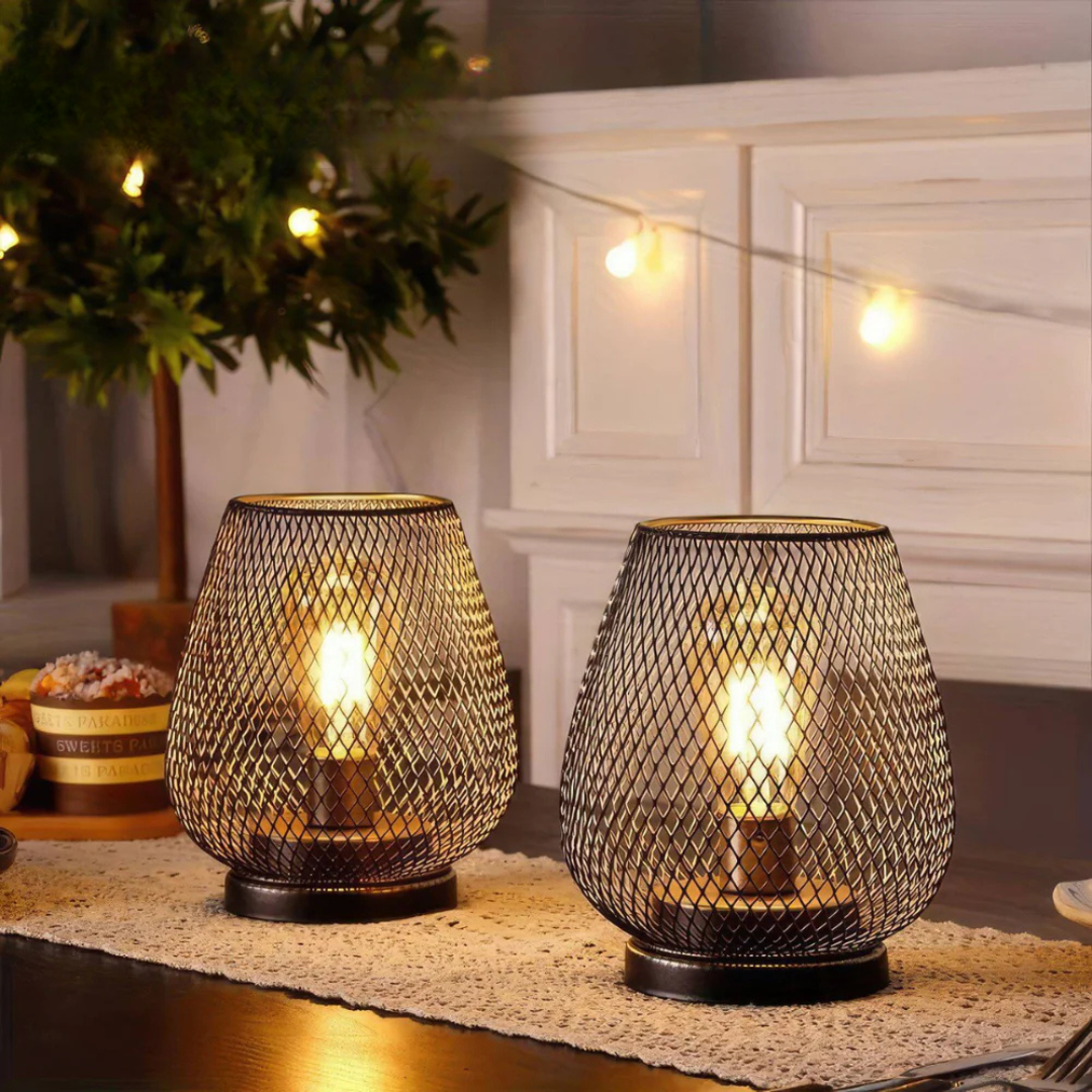 Portable LED Table Lamp Lantern with Warm Glow | Ideal for Indoor and Outdoor Use 2