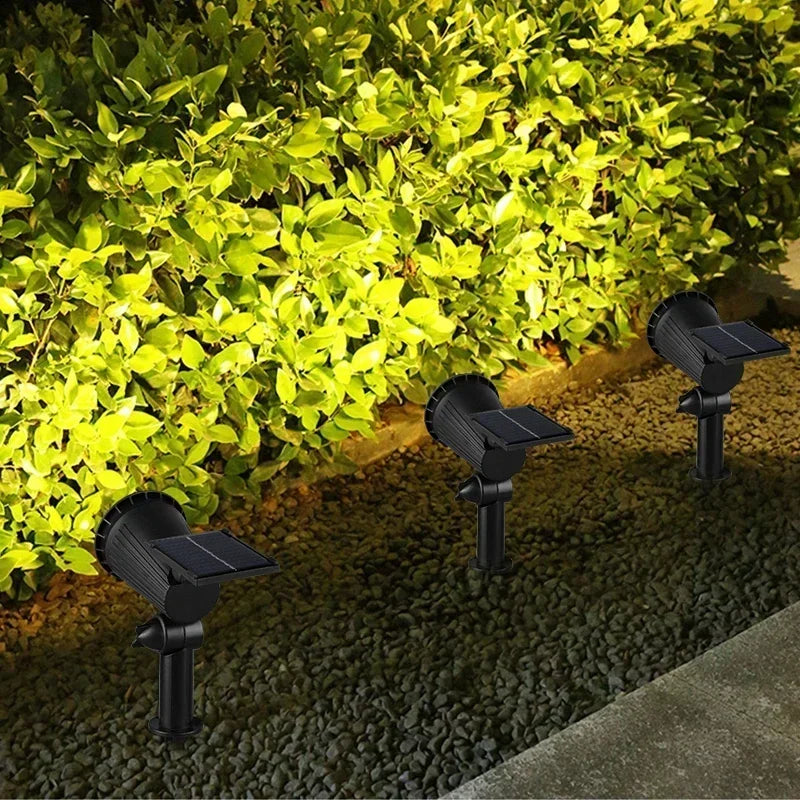 Solar Garden Spotlights | Adjustable 9-LED Outdoor Landscape Lights, 1–4 Pack