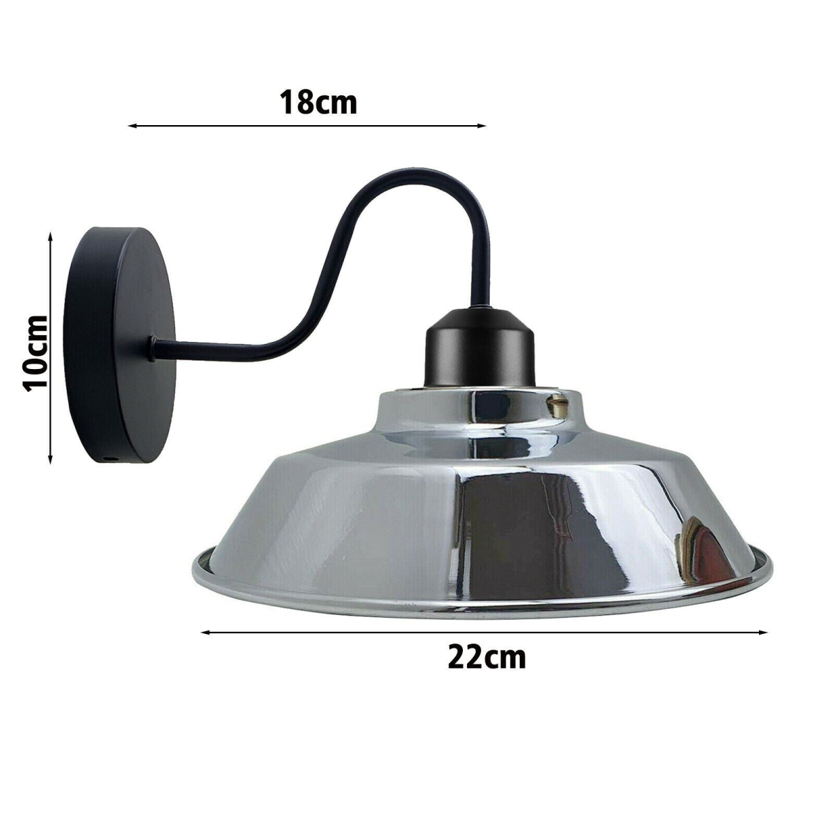 Gooseneck barn wall light, copper