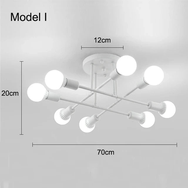 Nordic pendant lamp black gold colour options