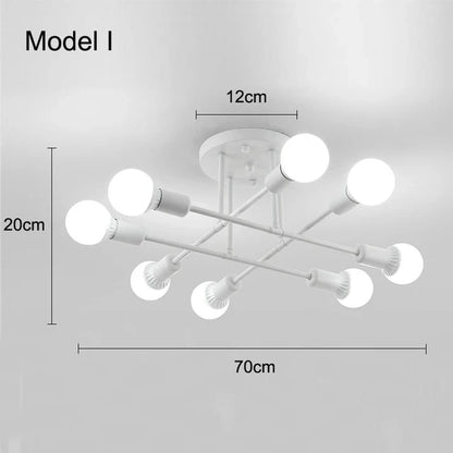 Nordic pendant lamp black gold colour options