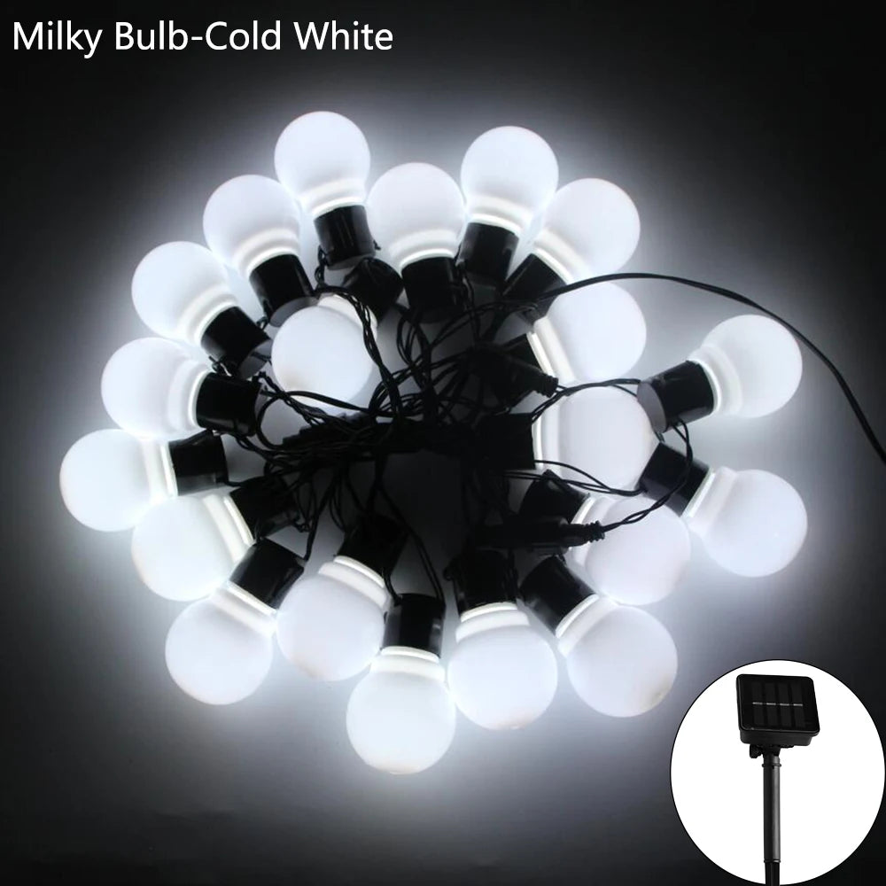 LED globe fairy lights 5m 7m 12m length options