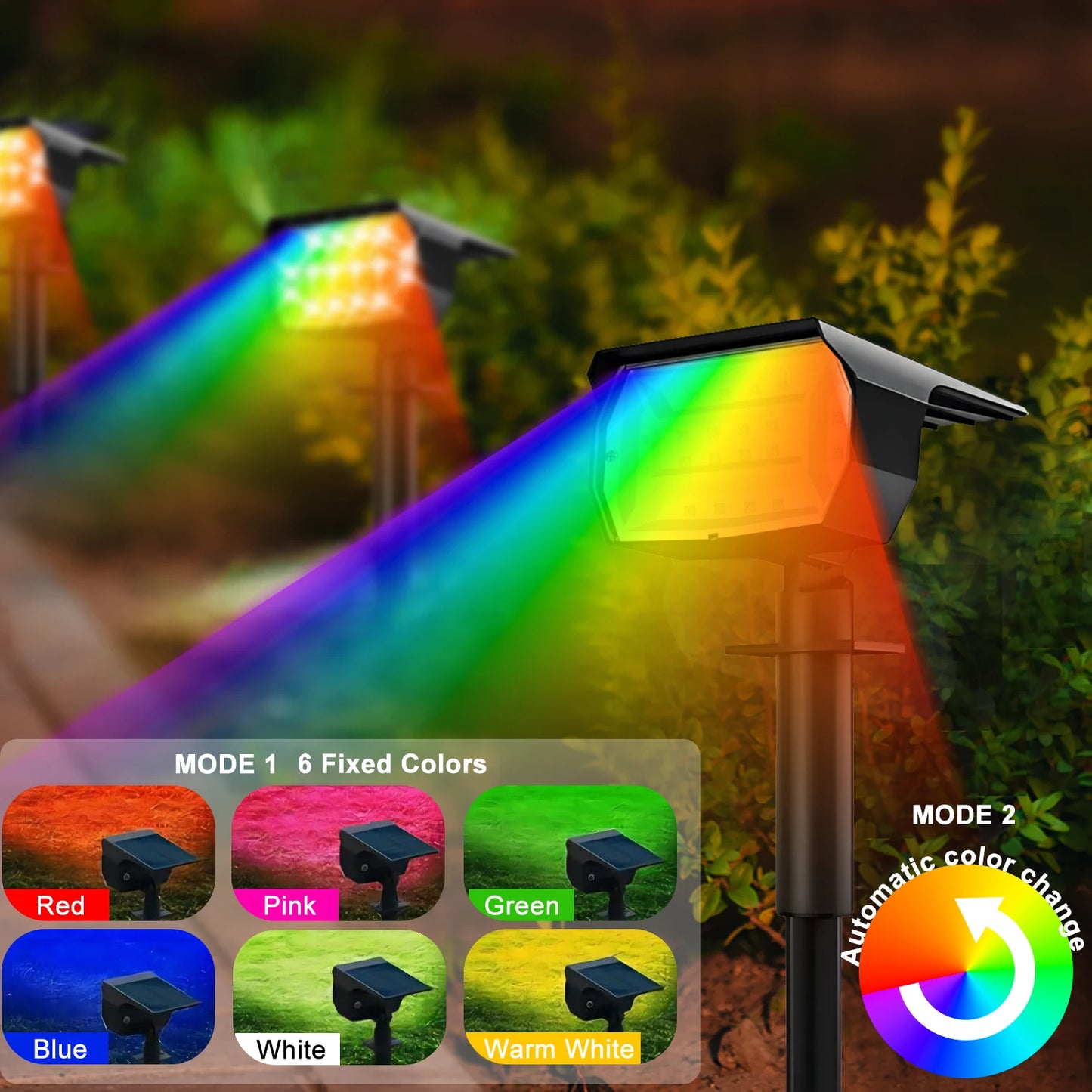 LED lawn walkway light ground stake installation