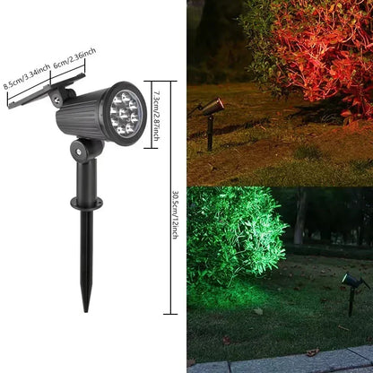 Solar Garden Spotlights | Adjustable 9-LED Outdoor Landscape Lights, 1–4 Pack