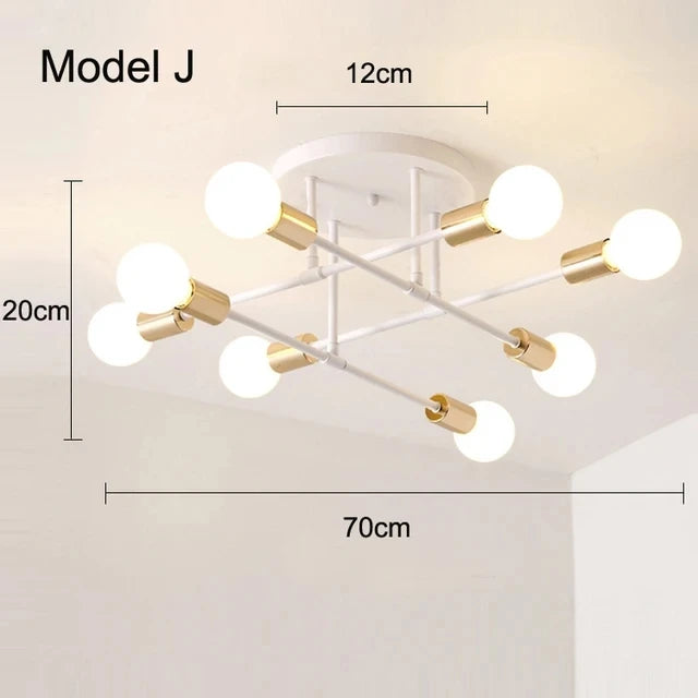 Pendant light shade interior reflective detail
