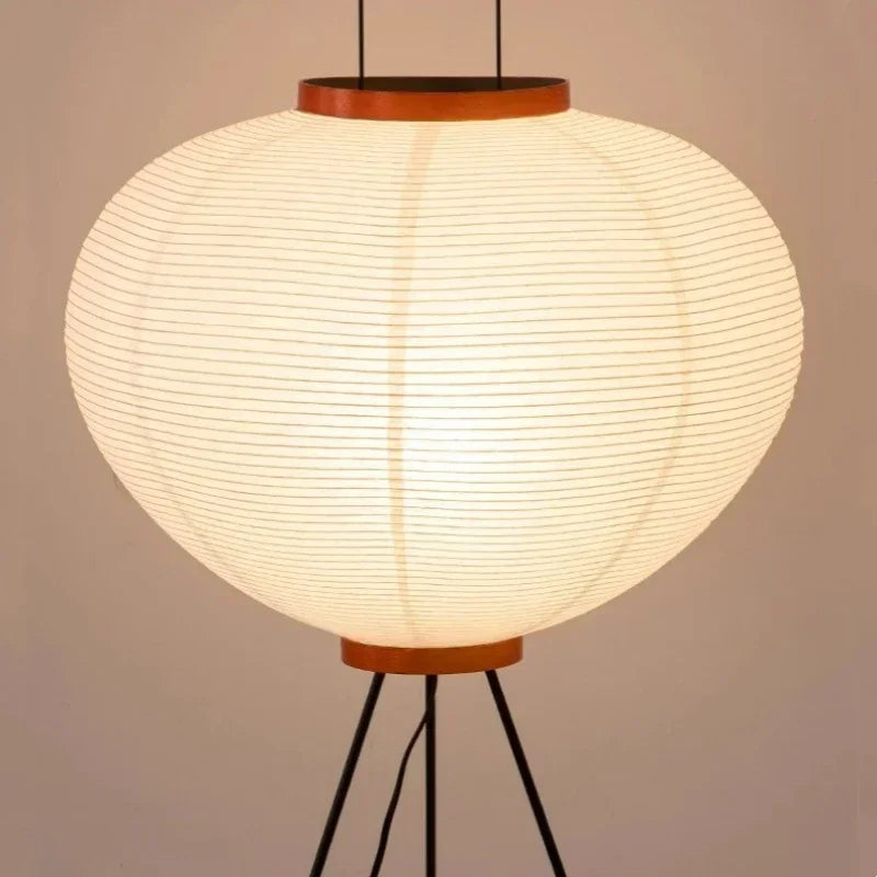 Wabi sabi lamp illuminated soft diffused light