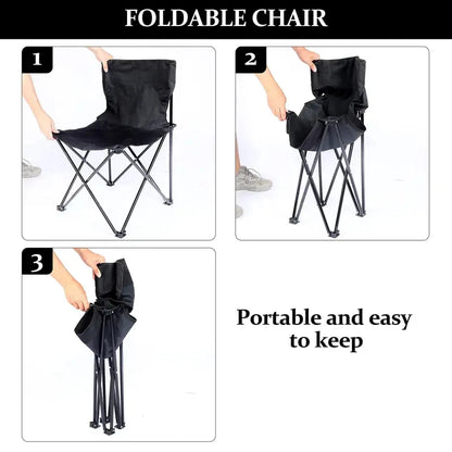 Foldable Camping Chair | Portable Lightweight with Side Pocket