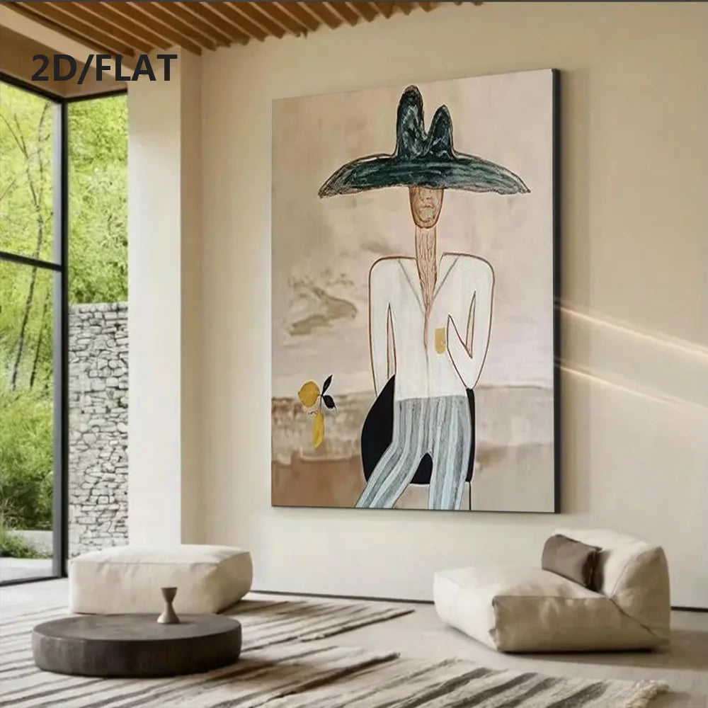 Abstract Oil Painting on Canvas | Handmade Wall Art for Living Room