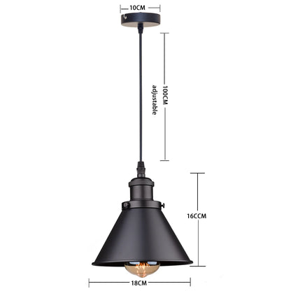 Loft | Industrial Retro Pendant Light – Single & 3-Light Cluster, E27