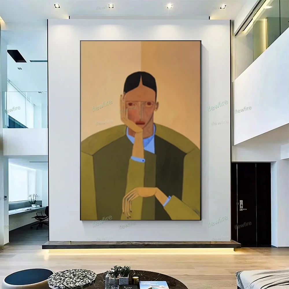 Abstract Oil Painting on Canvas | Handmade Wall Art for Living Room