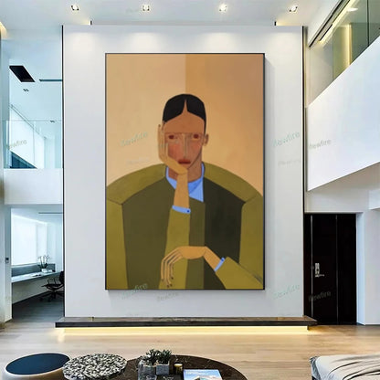 Abstract Oil Painting on Canvas | Handmade Wall Art for Living Room
