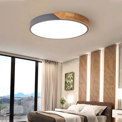 Macaron ceiling light pastel colour flush mount bedroom