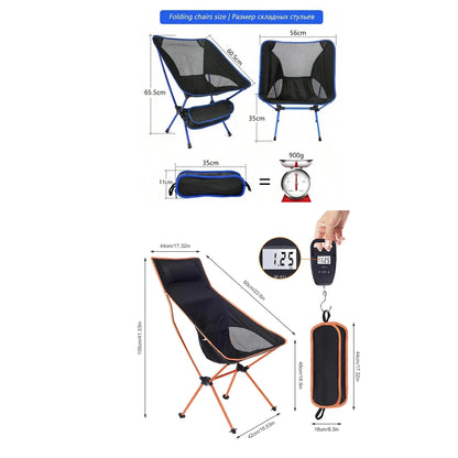 Ultralight Camping Chair | Portable Folding Compact Outdoor Seat