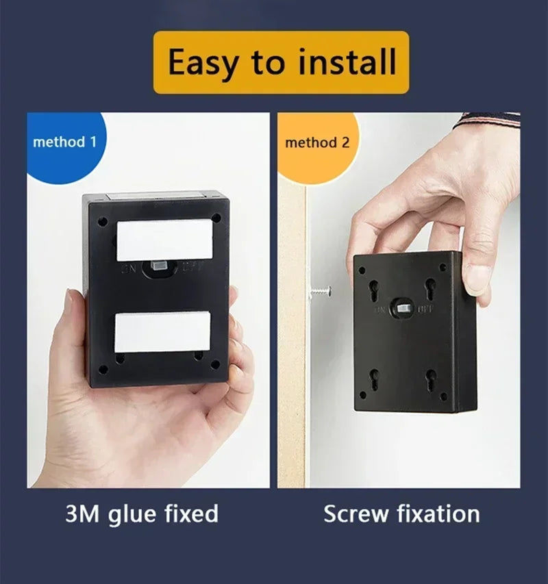 Solar wall light compact design daytime view