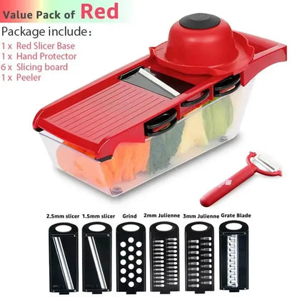 Vegetable Chopper | Manual Food Slicer Grater & Cutter for Kitchen