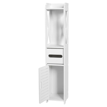 Bathroom toilet paper tissue rack organiser shelves open