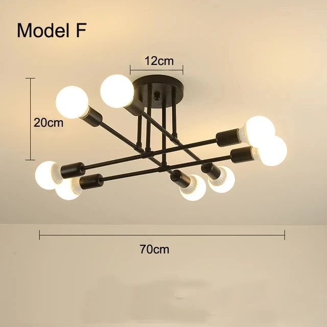 Nordic pendant light bedroom bedside hanging installation