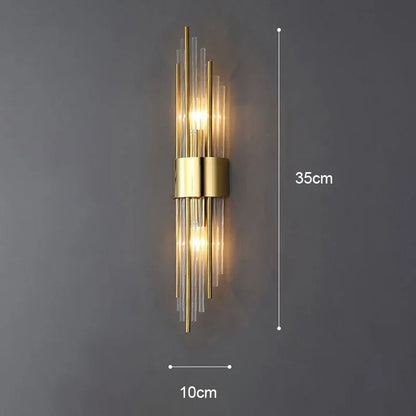 Gold crystal lamp decorative pattern light projection