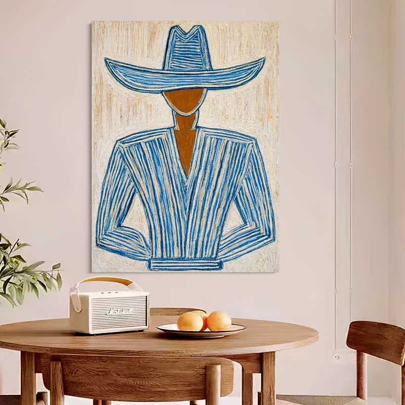 Abstract Oil Painting on Canvas | Handmade Wall Art for Living Room