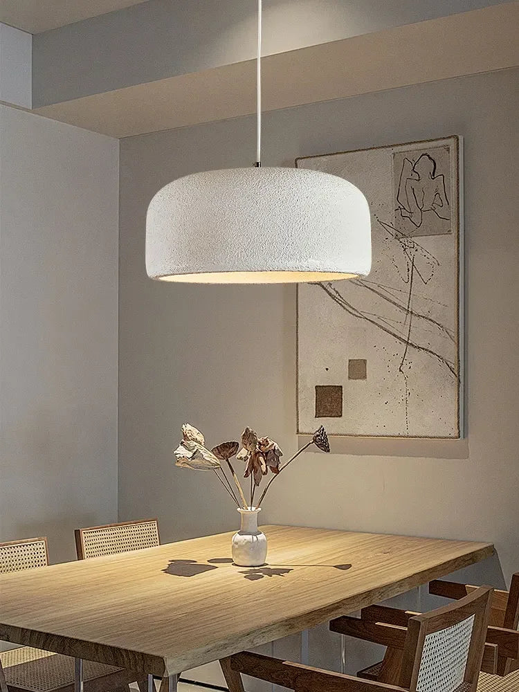 Wabi sabi E27 LED pendant lamp minimalist cord hanging