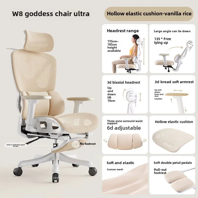 Ergonomic Reclining Office Chair | Gaming Desk Chair with Lumbar Support