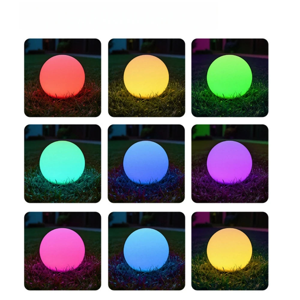 Solar Glow Globe Light | Colour-Changing Outdoor Garden Ball with Remote