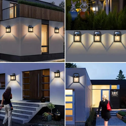 Solar Wall Lantern | Outdoor LED Garden & Fence Light with Motion Sensor