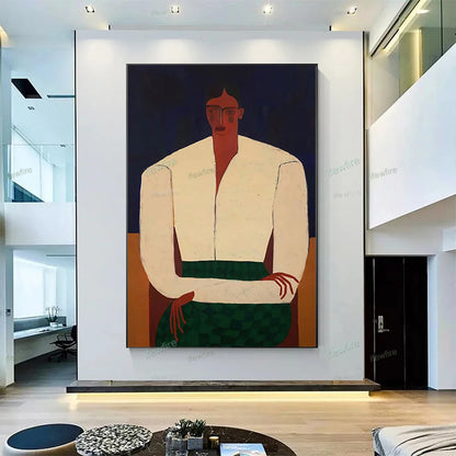 Abstract Oil Painting on Canvas | Handmade Wall Art for Living Room