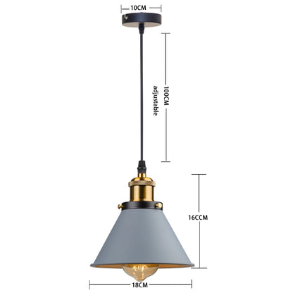 Loft | Industrial Retro Pendant Light – Single & 3-Light Cluster, E27