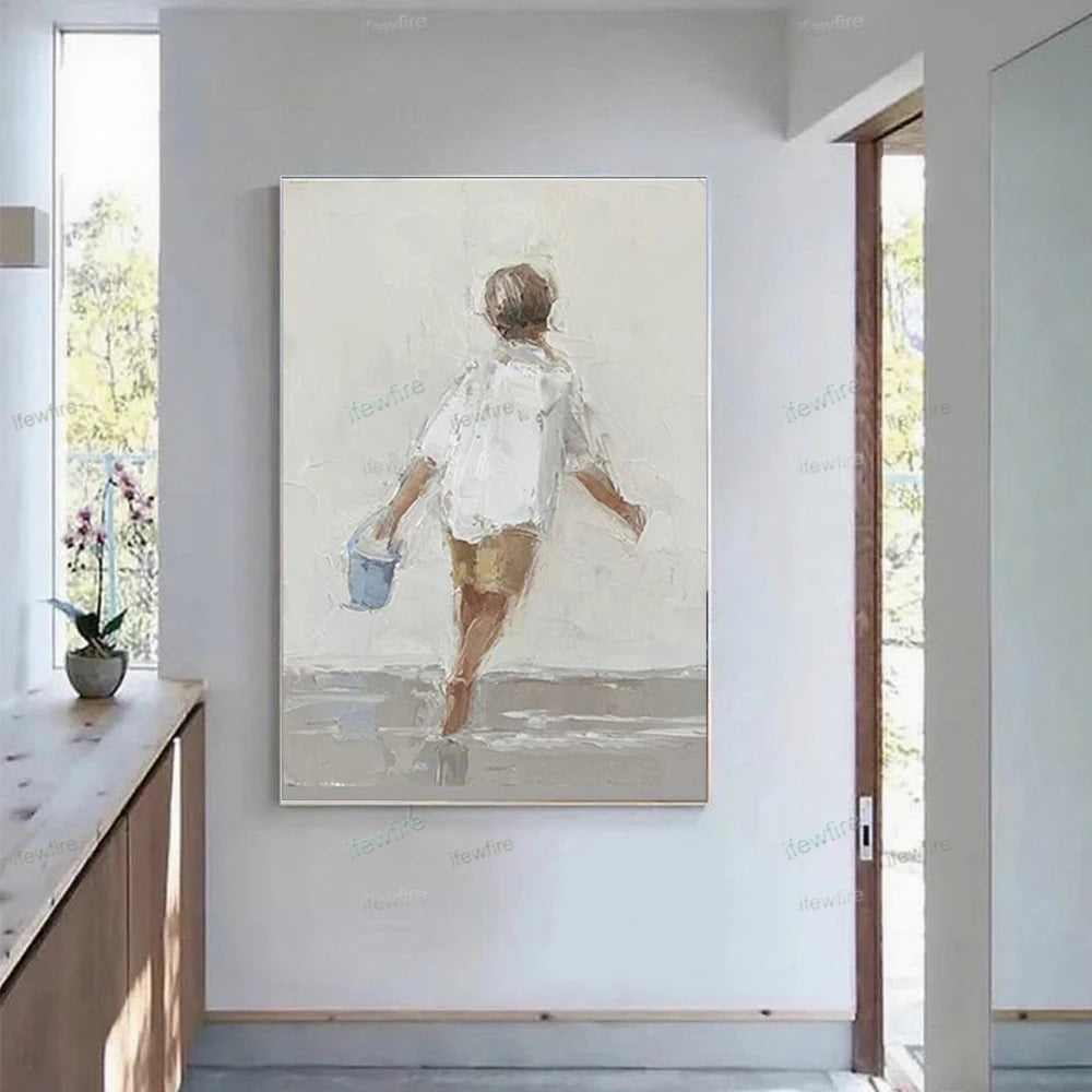 Abstract Oil Painting on Canvas | Handmade Wall Art for Living Room