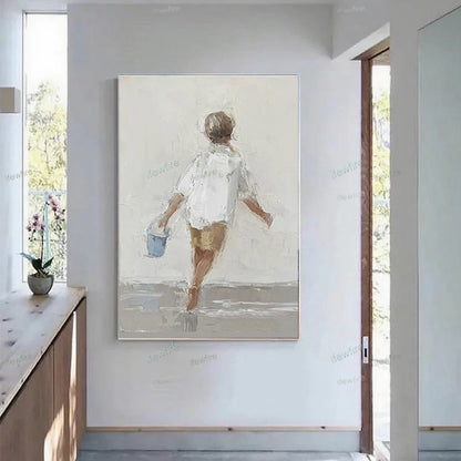 Abstract Oil Painting on Canvas | Handmade Wall Art for Living Room