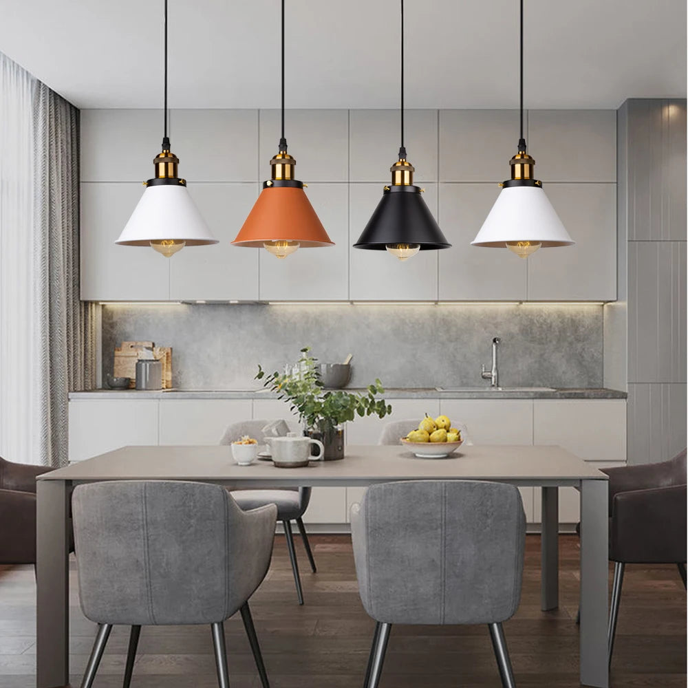 Loft | Industrial Retro Pendant Light – Single & 3-Light Cluster, E27