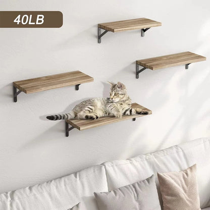 Floating Wall Shelves | Wooden Mounted Display Shelf White & Walnut