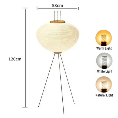 Wabi sabi paper lamp shade shape and form close-up