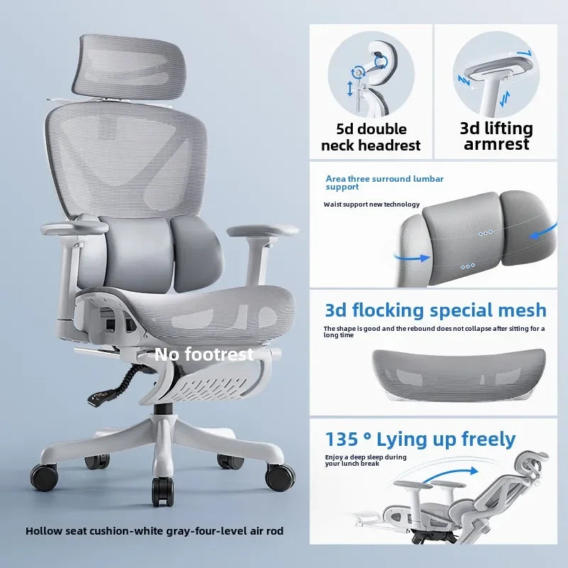 Ergonomic reclining office chair front view black