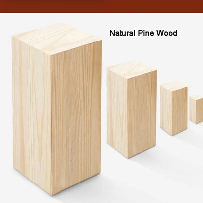 Wall mounted coat rack natural wood grain close-up